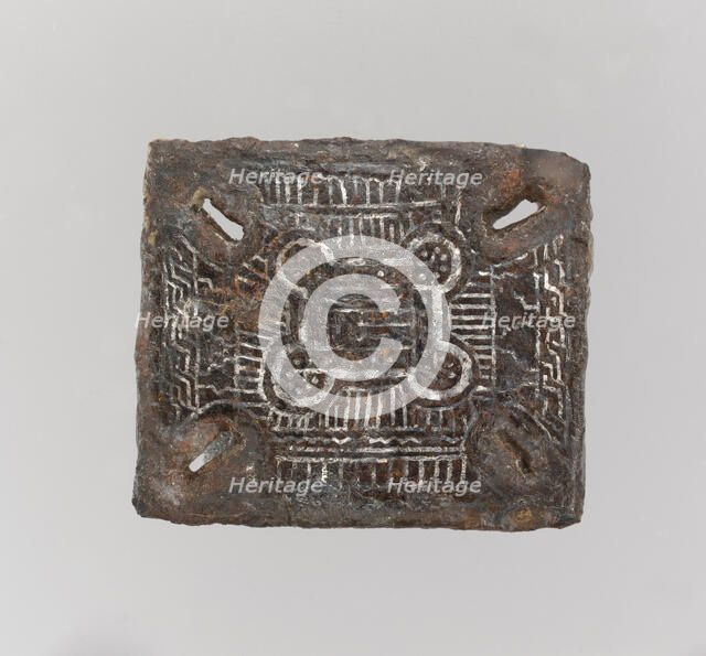 Backplate of a Belt Buckle, Frankish, 7th century. Creator: Unknown.