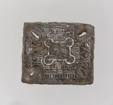 Backplate of a Belt Buckle, Frankish, 7th century. Creator: Unknown