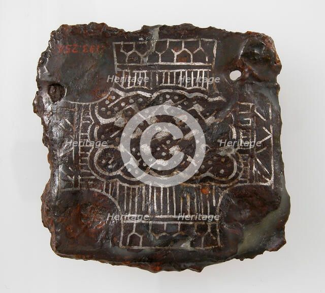 Backplate of a Belt Buckle, Frankish, 6th-7th century. Creator: Unknown.