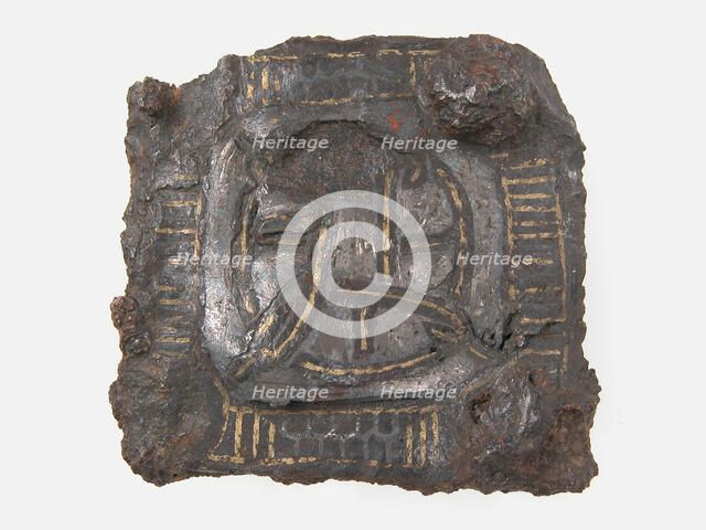 Backplate of a Belt Buckle, Frankish, 6th-7th century. Creator: Unknown.