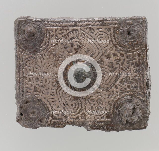 Backplate of a Belt Buckle, Frankish, 6th-7th century. Creator: Unknown.