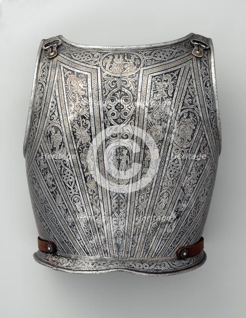 Backplate of an armour for Vincenzo Luigi di Capua (d. 1627), Italian, Milan, ca. 1595. Creator: Pompeo della Cesa.