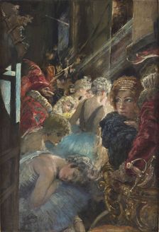Backstage of Teatro alla Scala, 1934. Creator: Fortuny y Madrazo, Mariano (1871-1949)