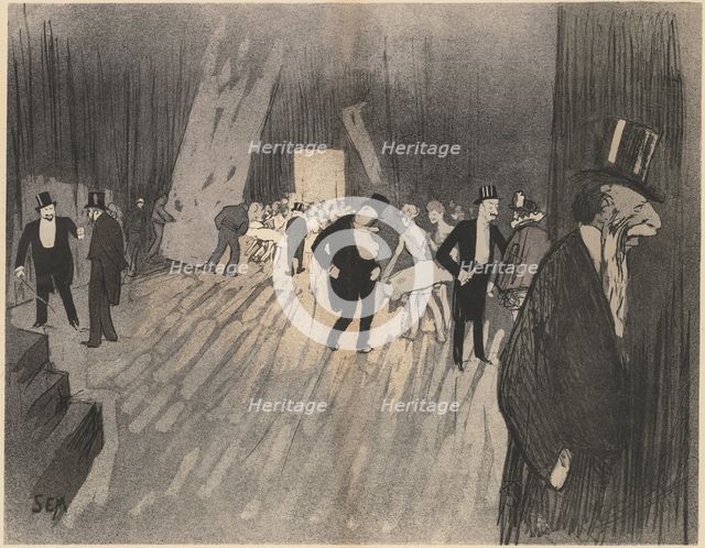 Backstage of the Ballet, c. 1900. Creator: Sem (Georges Gourçat) (French, 1863-1934).