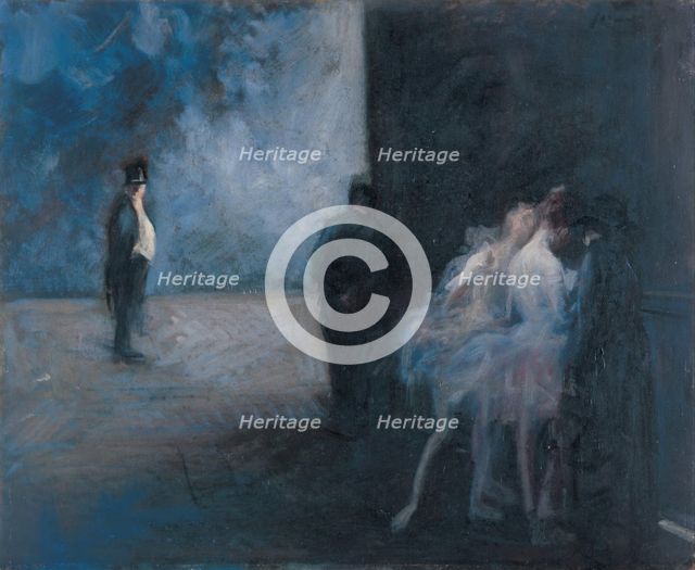Backstage - Symphony in Blue, Between 1900 and 1923.