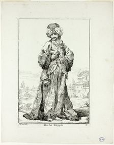 Bacha d'Égypte, plate six from Caravanne du Sultan à la Mecque, 1748. Creator: Joseph-Marie Vien the Elder
