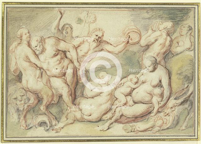 Bachanalia, c1655-1660. Creator: Jacob Jordaens I.