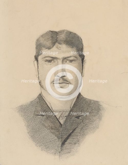Bachelor's head, 1880-1910. Creator: Ladislav Mednyanszky.