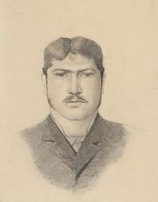 Bachelor's head, 1880-1910. Creator: Ladislav Mednyanszky