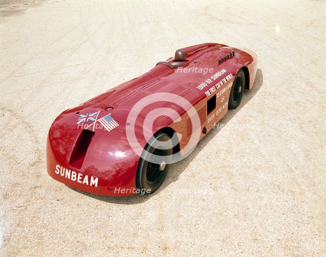 Back view of a 1927 Sunbeam 1000hp. Artist: Unknown