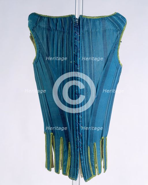 Back view of a corset, c1670-c1680. Creator: Unknown.