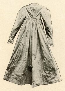 Back view of a flying Josie worn in Pennsylvania late 18th century, (1937)., Creator: Unknown