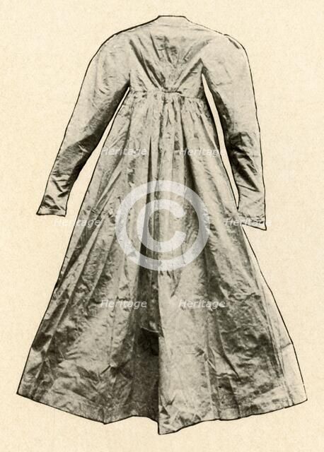 'Back view of a 'flying Josie', worn in Pennsylvania', late 18th century, (1937)., Creator: Unknown.