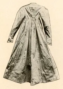 Back view of a flying Josie worn in Pennsylvania late 18th century, (1937)., Creator: Unknown