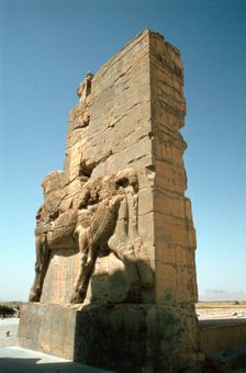 Back view of the Gate of All Nations, Persepolis, Iran. Creator: Vivienne Sharp