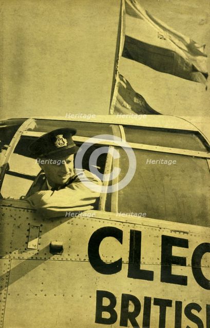 Back cover of "Merchant Airmen", 1946. Creator: Unknown.