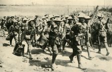 Back from Pozières: Australian machine-gunners... First World War, 1916, (c1920). Creator: Unknown