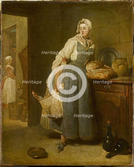 Back from the Market , 1739. Creator: Chardin, Jean-Baptiste Siméon (1699-1779).