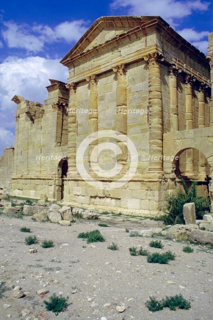 Back of temples, Sbeitla, Tunisia.  Creator: Vivienne Sharp.