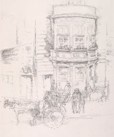 Back of The Gaiety Theatre. Creator: James McNeill Whistler (American, 1834-1903)