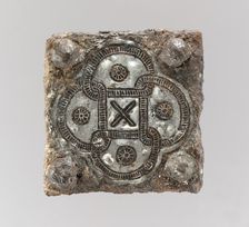 Back Plate from a Belt Buckle, Frankish, 7th century. Creator: Unknown