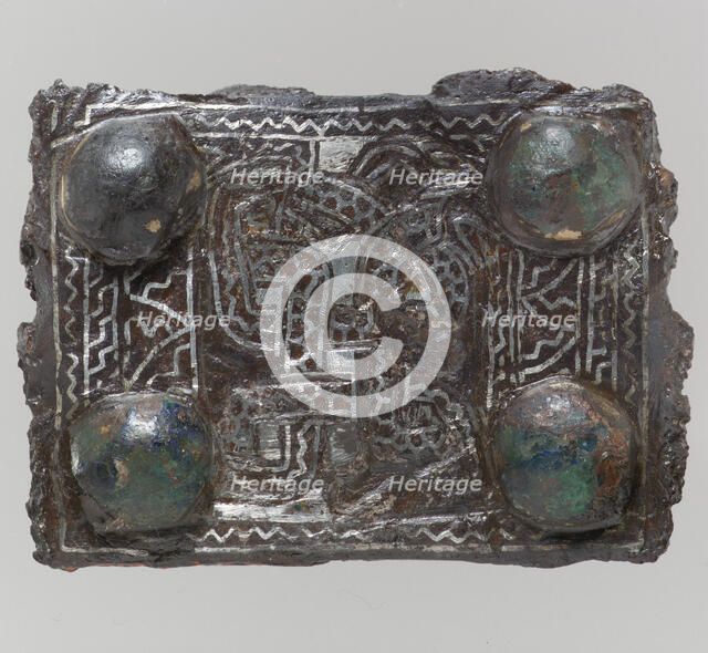 Back Plate from a Belt Buckle, Frankish, 675-725. Creator: Unknown.
