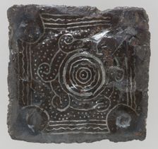 Back Plate of a Belt Buckle, Frankish, late 6th-7th century. Creator: Unknown