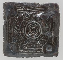 Back Plate of a Belt Buckle, Frankish, late 6th-7th century. Creator: Unknown