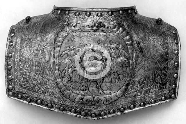 Back Plate of a Gorget, Dutch, ca. 1650-60. Creator: Unknown.