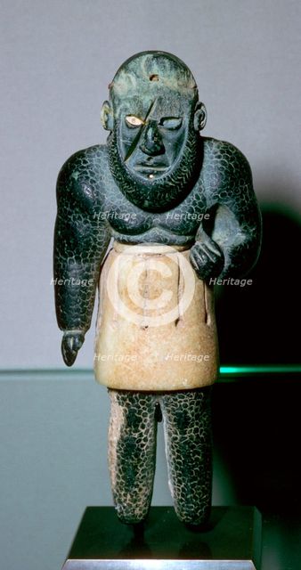 Bactrian statuette of the genie La Balafre (the Scarred One). Artist: Unknown
