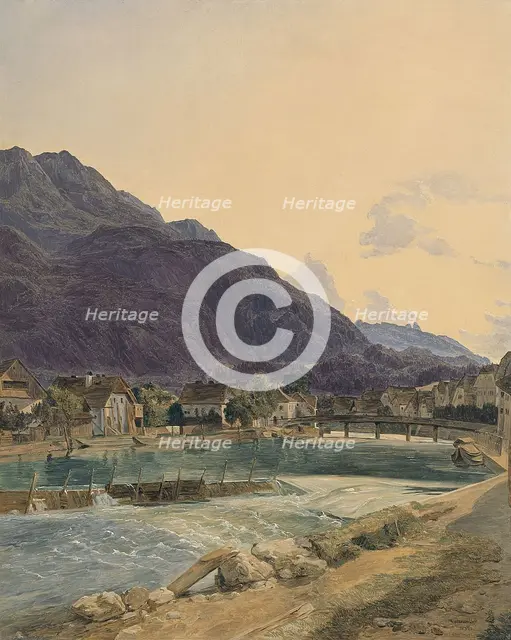 Bad Ischl, 1836. Artist: Waldmüller, Ferdinand Georg (1793-1865)