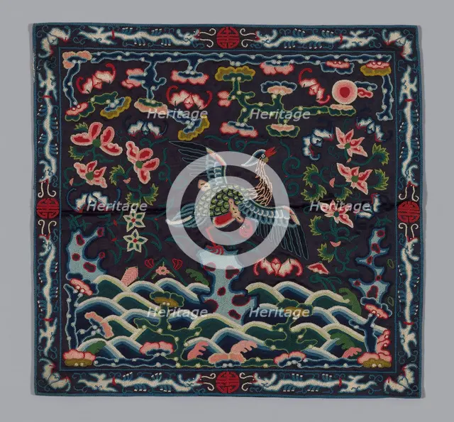 Badge, China, Qing dynasty (1644-1911), 1850/75. Creator: Unknown.