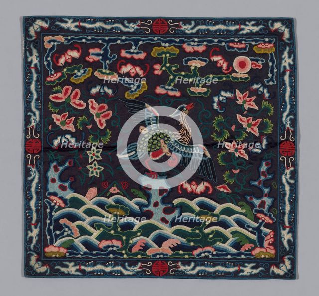 Badge, China, Qing dynasty (1644-1911), 1850/75. Creator: Unknown.