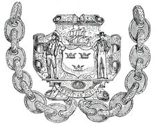 Badge and Chain of the Borough of Tynemouth, 1850. Creator: Unknown