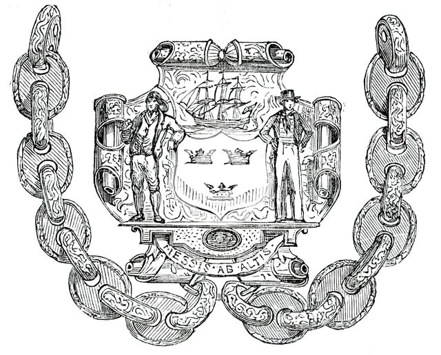 Badge and Chain of the Borough of Tynemouth, 1850. Creator: Unknown.