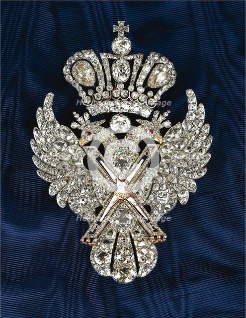 Badge of the Order of St. Andrew the Apostle the First-Called, c. 1800. Artist: Orders, decorations and medals  