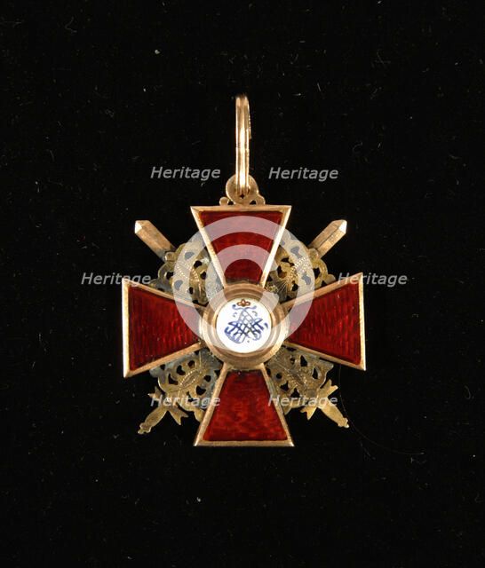 Badge of the Order of Saint Anna, Third Class, Late 18th cent.. Artist: Orders, decorations and medals  