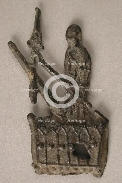 Badge with Figure, British, 14th-15th century. Creator: Unknown.