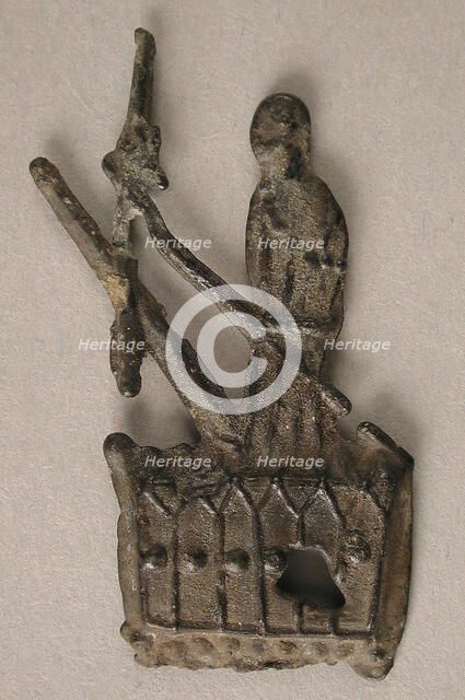 Badge with Figure, British, 14th-15th century. Creator: Unknown.