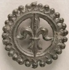 Badge with Lily of Purity, British, 14th-15th century. Creator: Unknown