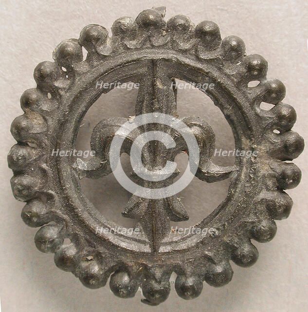 Badge with Lily of Purity, British, 14th-15th century. Creator: Unknown.