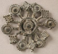 Badge with Martyrdom of Saint Edmund, British, 15th century. Creator: Unknown