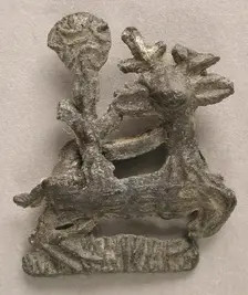 Badge with Richard II, British, 14th century. Creator: Unknown