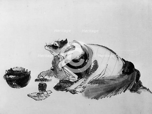 Badger, 19th century. Creator: Hokusai School.