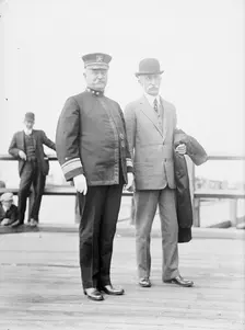 Badger, Charles Johnston, Rear Admiral, U.S.N. Left, with Admiral Fiske, 1914. Creator: Harris & Ewing