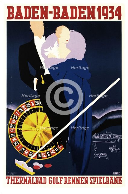 Baden-Baden 1934, 1934. Creator: Rinne, Felix (active 1930s-1940s).