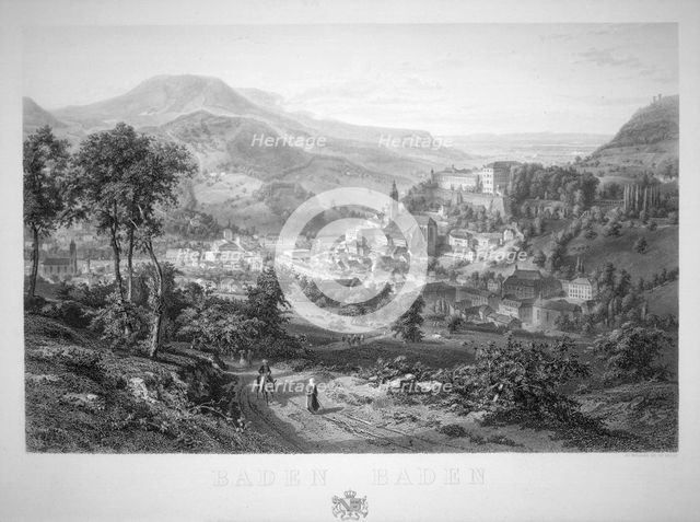 'Baden Baden', 19th century. Artist: Eduard Willman