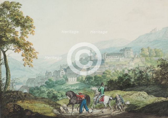 Baden seen from the east side, c1814-1815. Creator: Carl Philipp Fohr.