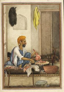 Badhak or Qassab, the caste of butcher, 1825. Creator: Anon