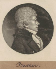 Baeker, 1799. Creator: Charles Balthazar Julien Févret de Saint-Mémin